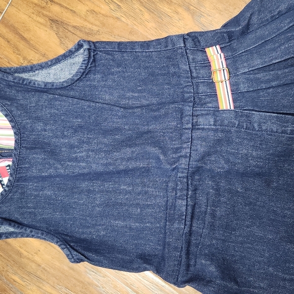 Vintage 90's Tommy Hilfiger Denim Dress with Pleats Toddler Girl Size 3T - Picture 3 of 12